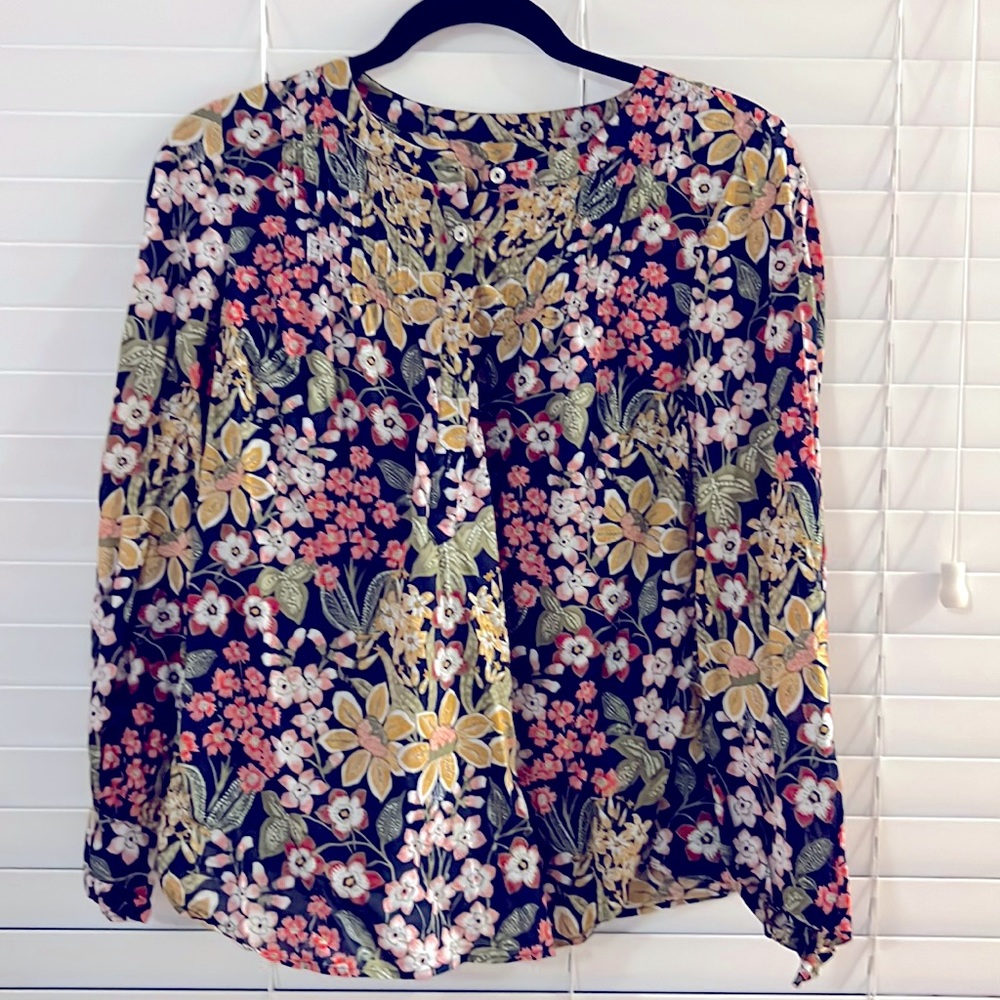 Talbots Floral Blouse